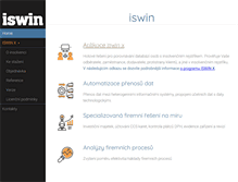 Tablet Screenshot of iswin.cz
